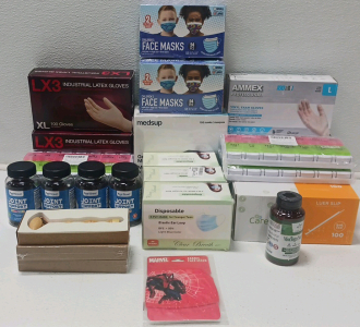 Latex Gloves, Masks, Joint Support And More