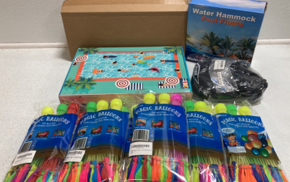 String Light Poles, Pool Hammock Floats, Expanding Garden Hose, Magic Water Balloons