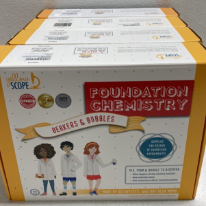 (4) Yellow Scope Kids Chemistry Sets