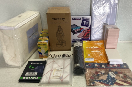 Virgin Mary Garden Statue, Blanket Hoodie, Vacuum Storage Bags, Wrapping Paper Storage, Smart Light Bulbs, and more