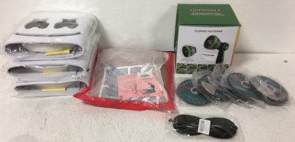 (3) Marshmallow Masks-Hemoplt Nozzle-(5) Packs Saw Blades and more