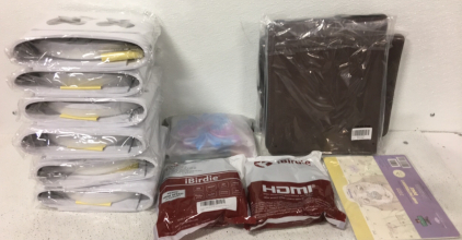 (6) Marshmallow Masks-(2) Ibirdie HDMI-(2) Binders