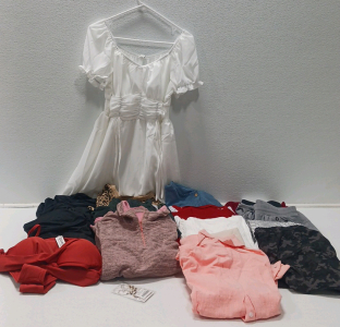 Women's Clothes Including Blouses, Swim Suites, Pants And More