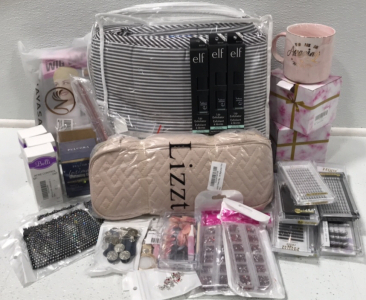 (1) Adult Weighted Blanket (1) Toiletry Bag (3) Acne Control Spot Treatment (2) Coffee Cups (9) Assorted Lash Extensions (3) Lip Exfoliater &hellip; and more