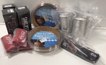 (3) 12oz Tumbler and Can Cooler Set (1) 4pc Steak Knife Set (4) 50pc Air Fryer Paper Liners &hellip; and more