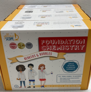 (4) Yellow Scope Kids Chemistry Sets
