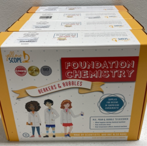 (4) Yellow Scope Kids Chemistry Sets