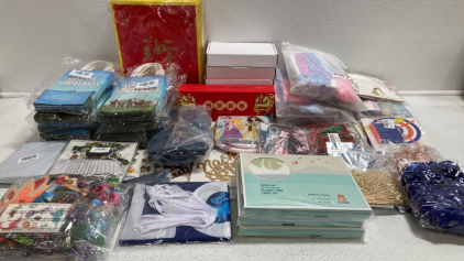 Various Party Supplies: Gift Bags, Gender Reveal, Blue Candles, Chinese New Year, Baby Milestone Blankets, Birthdays and more