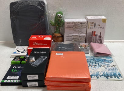 PS5 Carrying Case, String Lights, Magnet Storage Box, Orange Folders, Wireless PS4 Controllers, TPU Steam Deck Case, Toiletry Bag and more