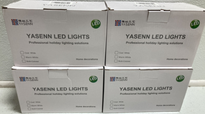 (4) Red, White and Blue LED String Lights