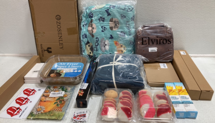 Throw Blanket, Toiletry Bag, Pampas Grass, King Sheets, Pink Cookies, Toothpaste, Decorative Tray, Pressure Washer Nozzle, Book Holder and more