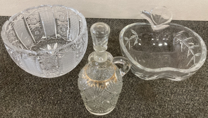 Crystal Bowls & Decanter