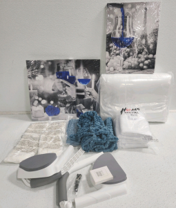 (3) Canvases, Face Masks, Electric Counter Work Out, Mattress Cover, Pillow Cases