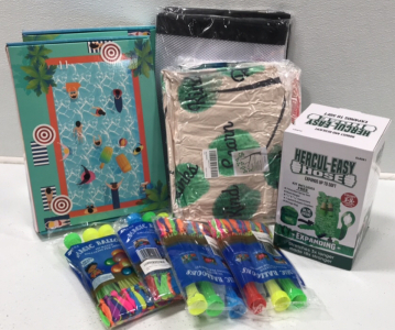 (2) Pool Floats Hammocks (4) 111 Magic Water Ballons (1) 50ft Expanding Hose (2) 2pcs Baby Gate&hellip; and more