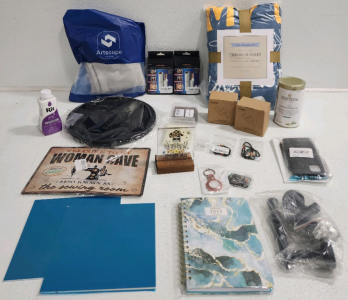 Throw Blanket, Green Tea, (2) Facial Hair Removers, Purple Rit, 2023 Planner, Mirrors And More