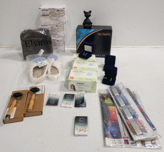 (3) LED String Lights, (3) Disposable Masks, Epoxy Resin Set, Jewelry, Diamond Paintings And More