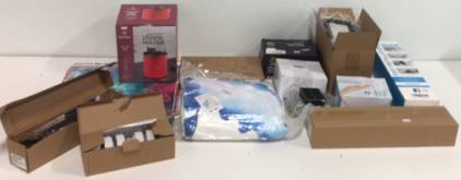 (1) Fuzion Digital Postage Scale (6) Cabinet Push Button Lights (1) String Of Solar LED Lights (1) Stainless Steel Utensil Holder and So Much More!!