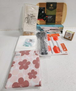 Cutting Board, Lamp, Paper Towel Holder, Brew In A Bag, Coffee Lid, Plastic Table Cloth And More