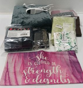 Heated Blanket, Throw Pillow Covers And More