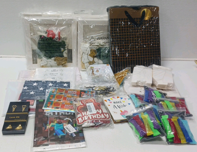 Party Supplies Including Invitations, Gift Boxes And More