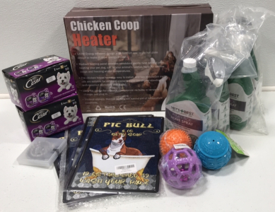 (2) 140W Chicken Coop Heater (2) 6count Cesar Dog Food (4) 32fl oz Flea & Tick Spray for Cats &hellip; and More
