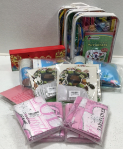 Assorted Party Supplies and Art and Crafts Kits