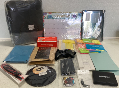 PS5 Carrying Case, 2023 Calendar, Sticky Notes, PS4 Controller, Xbox Wired Controller, Vintage Style Stickers, MacBook Pro 13&rdquo; Case and more