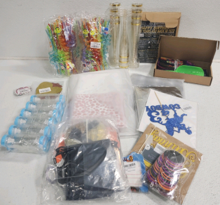 Assorted Party Supplies And Decorations