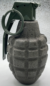 (1) WWII US MK2 Pineapple Style Hand Granade. (Inert)