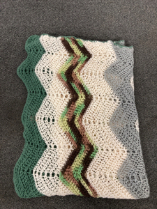 (2) Knitted Throws/ Butterfly Blanket