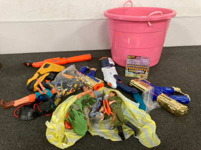 Bin of toys