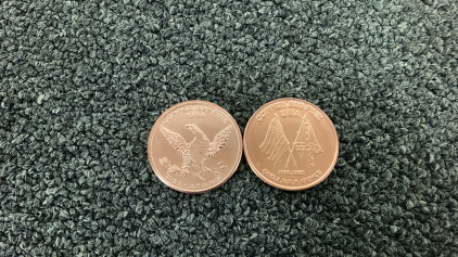 (2) One Ounce .999 Fine Silver Rounds