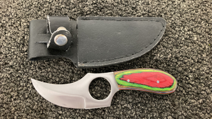 Finger Skinner Multi Color Handle Skinning Knife