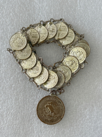 Mexican Coin Bracelet