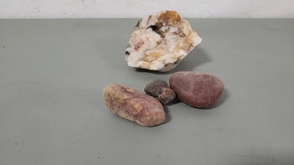 Collection of Minerals Including Quartz and More