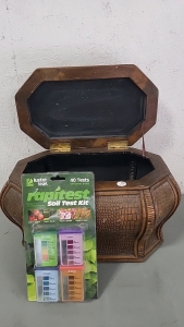 Wood Box with Rapitest Soil Test Kit