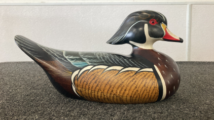 Signed Big Sky Carvers Painted Duck Carving