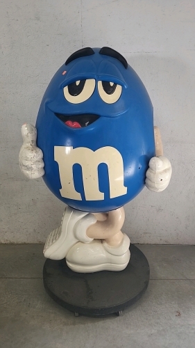 Blue M&M Display