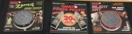 (3) New Packs Of Gamo Pellets For Pellet Gun