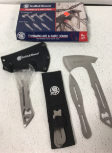 Smith&Wesson (3) Axes (3) 8&rdquo; Throwing Knifes