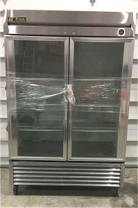 True 54&rdquo; Two Section Reach in Refrigerator