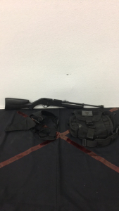 (1) Crosman Pumpmaster BB/Pellet Rifle (1) AR500 Armor Shooting Bag (1) Shoulder Harness Magazine Hoster