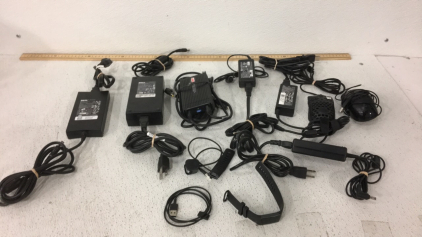 (2) Dell AC Adapter-Lind tought book charger-(3) Fate Way Chargers and more