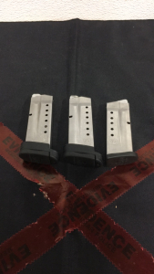 (2) Smith and Wesson 8-Round 9MM Magazines (1) Smith and Wesson 7-Round 9MM Magazine