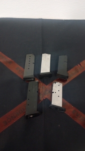 (1) SIG Sauer 13-Round .40Cal Magazine (1) Springfield Armory .40 sw 9- Round Magazine (1) Beretta 9 Para Magazine (1) Glock 6-Round Magazine (1) SIG Sauer P239 .40 Magazine