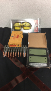 (20) Herters 7.62x54R 148gr FMJ Ammunition (1) Saber South Military Grade 45lb Pull Gun Magnets Set (1) Mossy Oak Safety Shooting Glasses