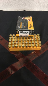 (50) Sig Sauer Elite .45 Auto 230GR. FMJ Ammunition