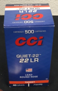 (500) CCI Quiet-22 .22LR Ammunition