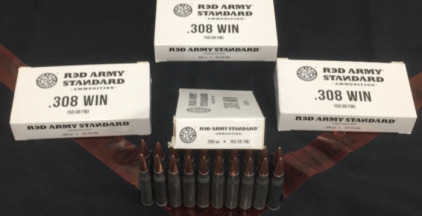 (4) Boxes Of (20) Red Army Standard Ammunition .308 Win Ammunition