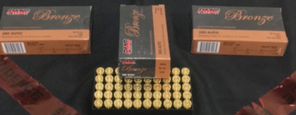 (3) Boxes Of (50) PMC Bronze 380 Auto Ammunition